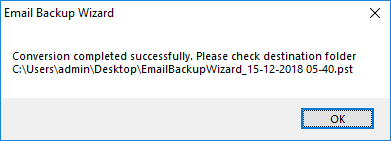 successful backup process