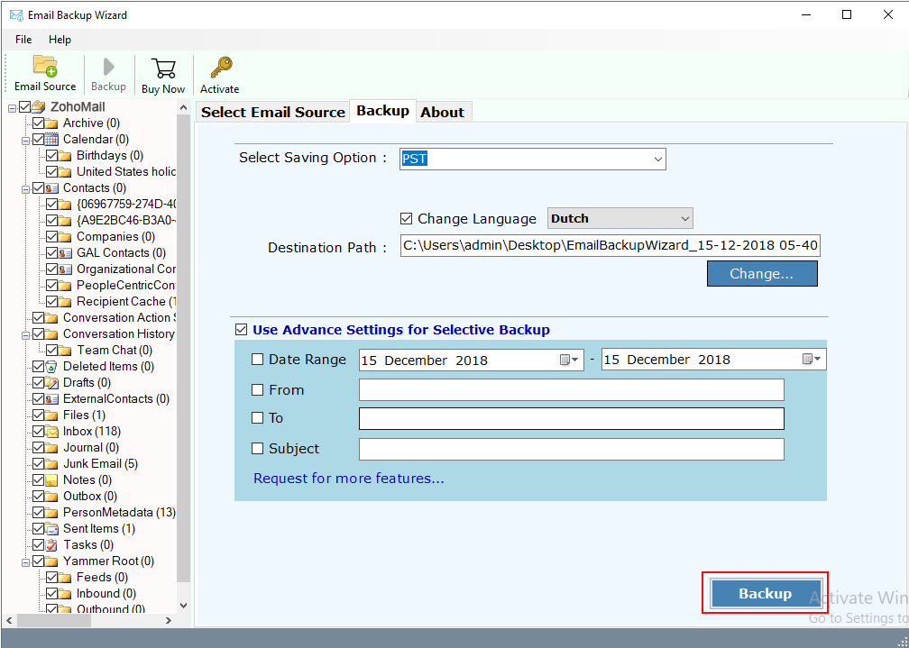 zoho mail migration process